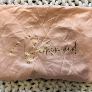 Bridesmaid pink Satin robe